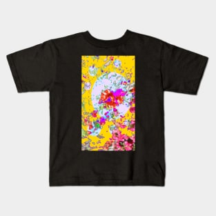 Abstract Psychedelic Flower Pattern Kids T-Shirt